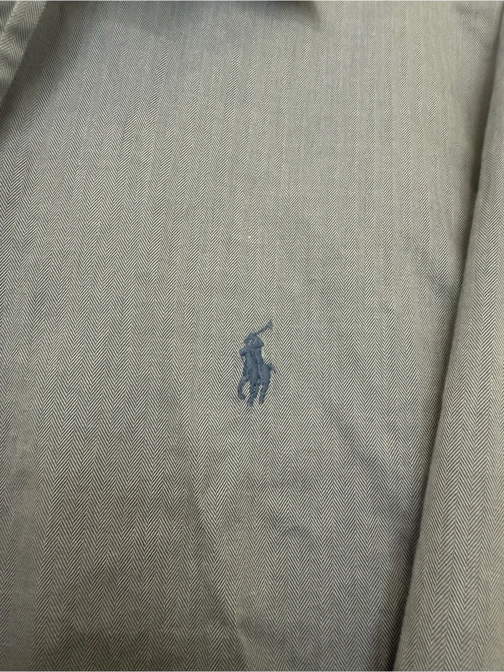 Vintage Ralph Lauren Men’s Button-Down Shirt in Faded Blue